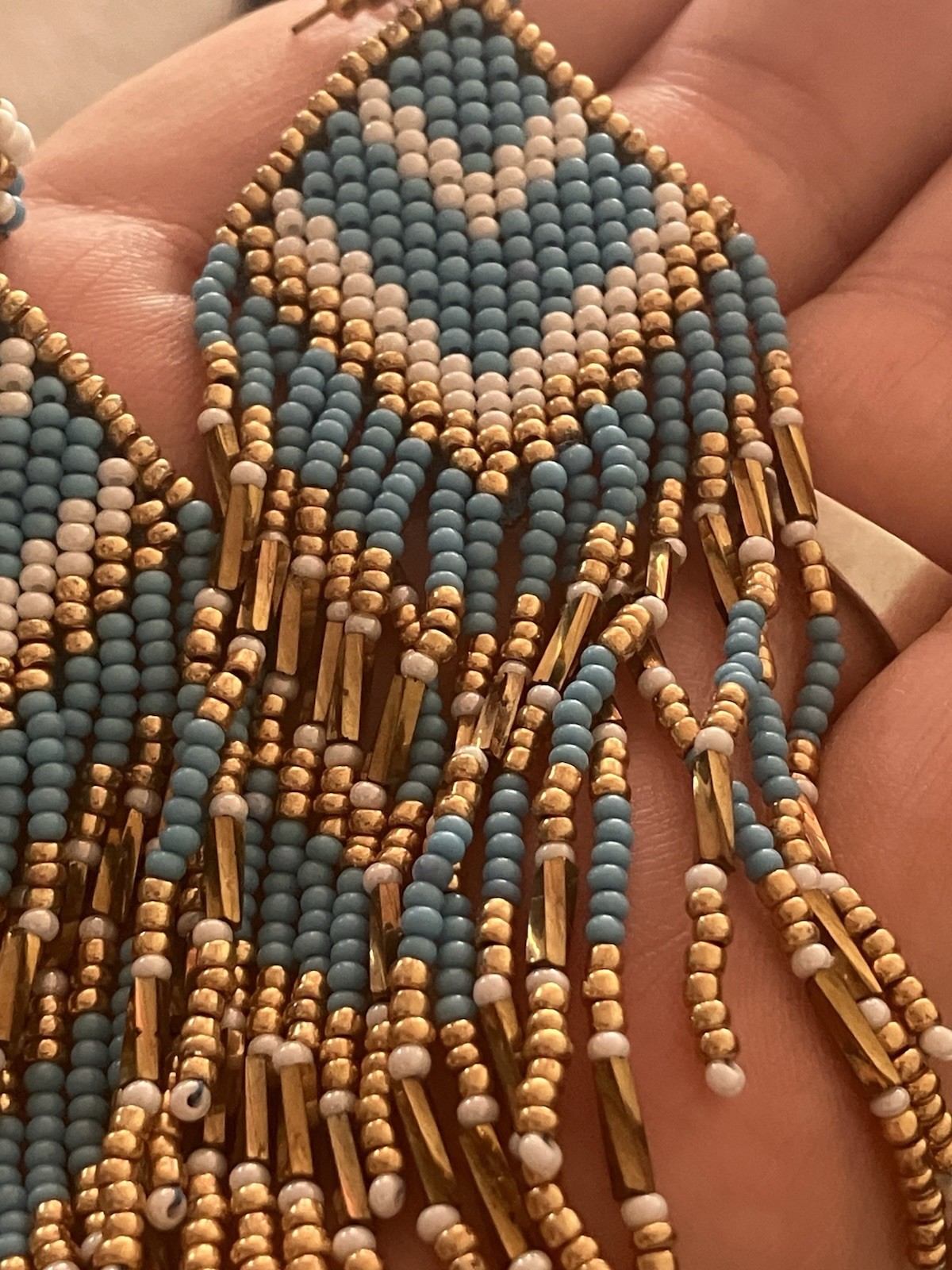 Amazing Handmade Anthropologie NWOT Deepa Gurnani Multicolor Beaded Chandelier