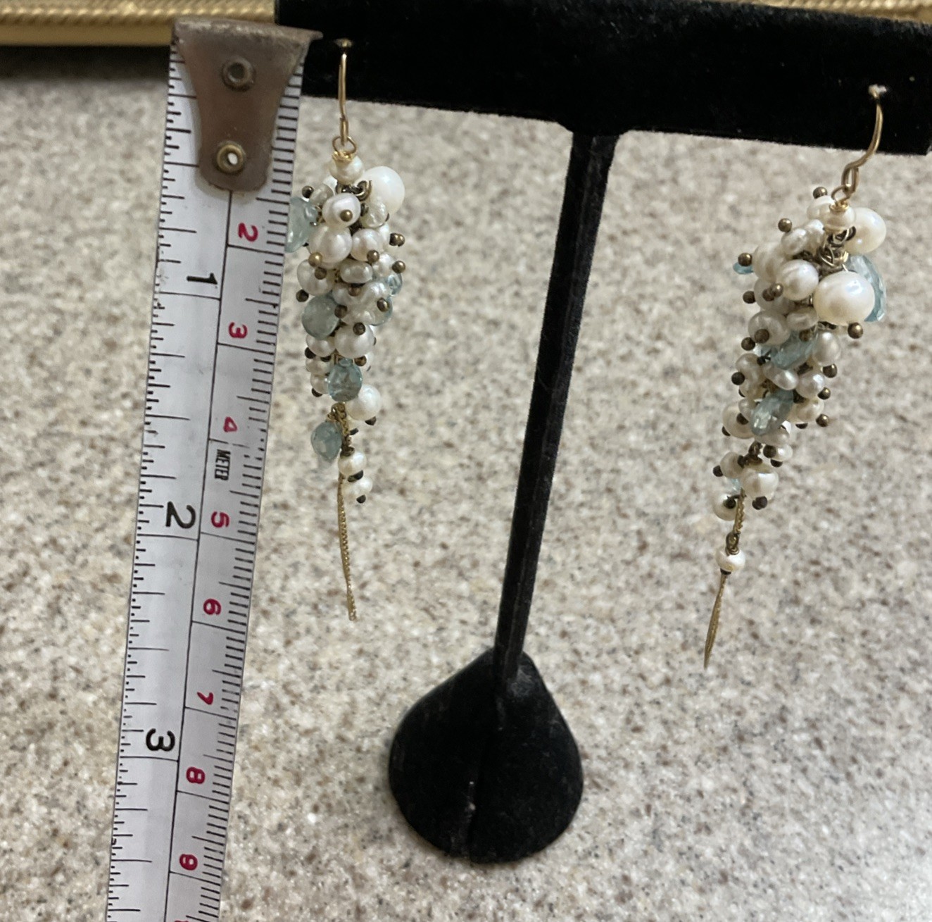 Alexis Bittar Pearl & Other Gemstone Earrings & Matching Necklace Set