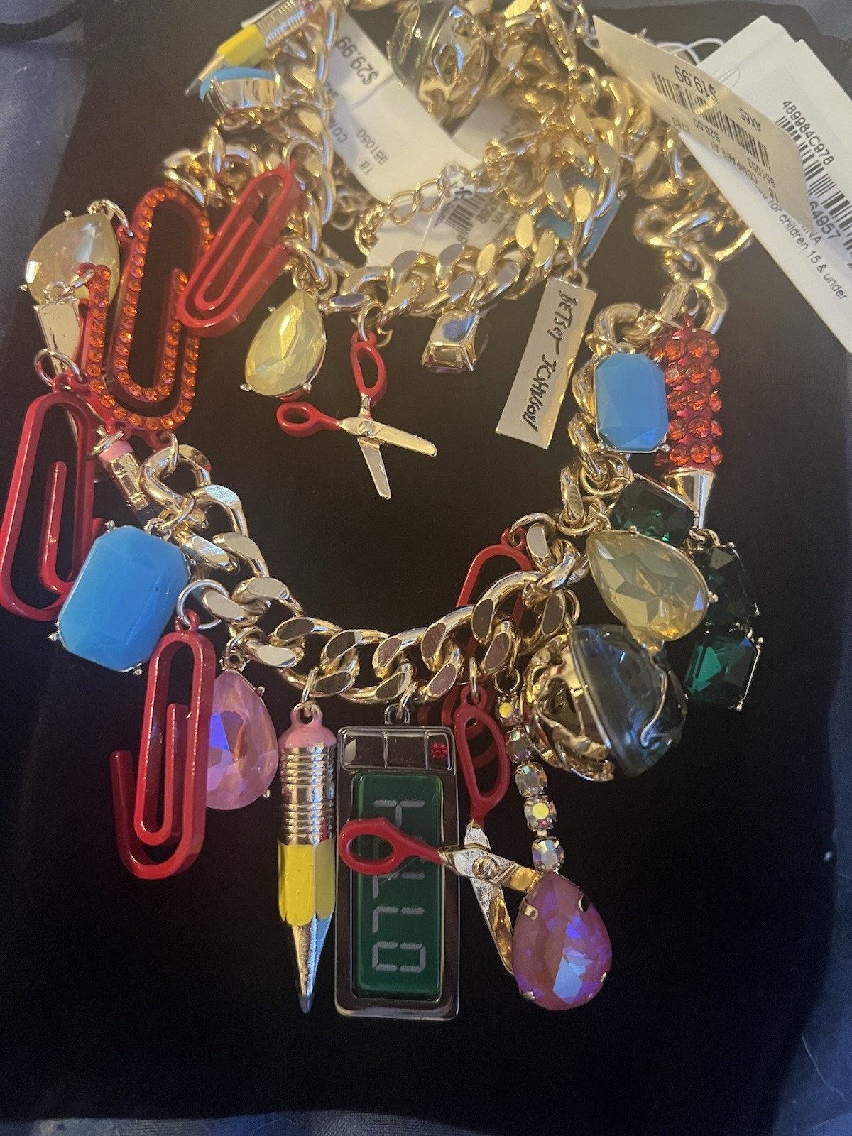 Betsey Johnson Teacher School Necklace And Bracelet