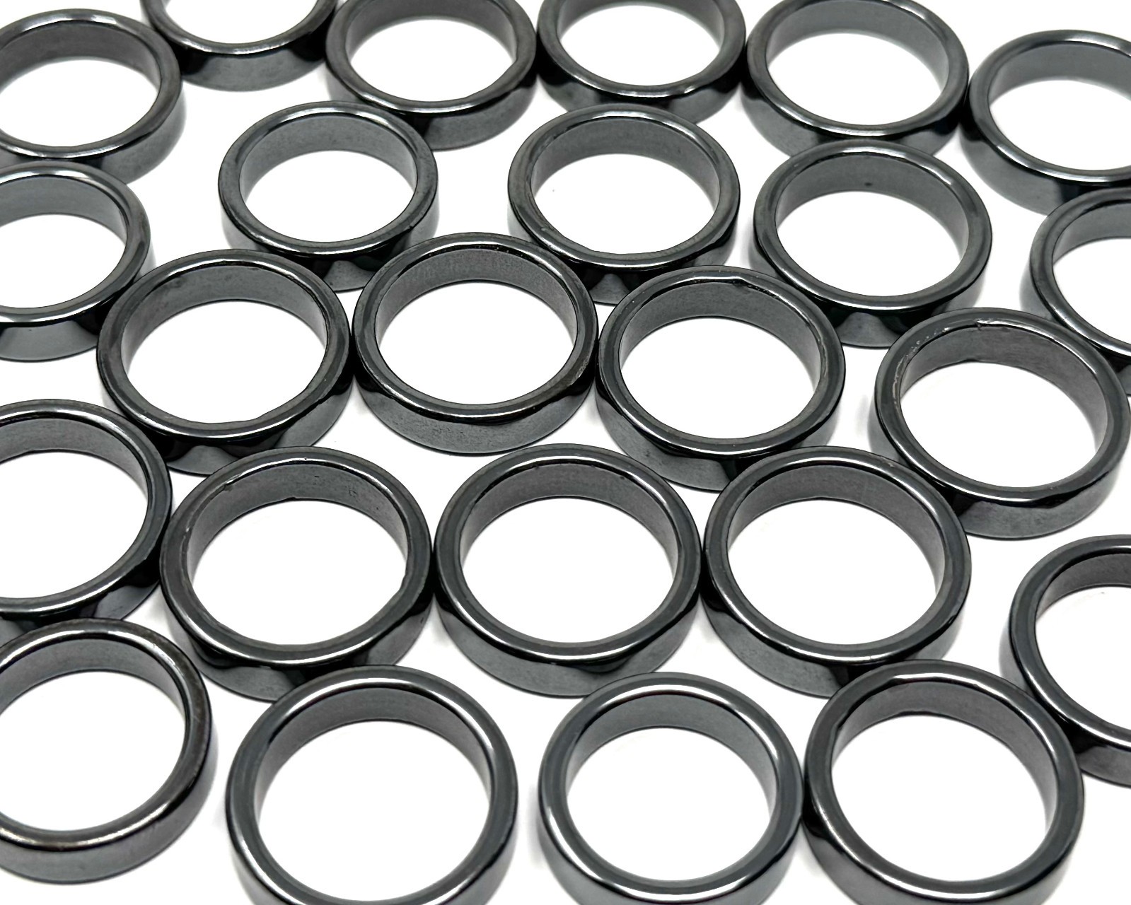 Hematite Ring, Hematite Gemstone Crystal Jewelry – Choose Size (Crystal Ring)