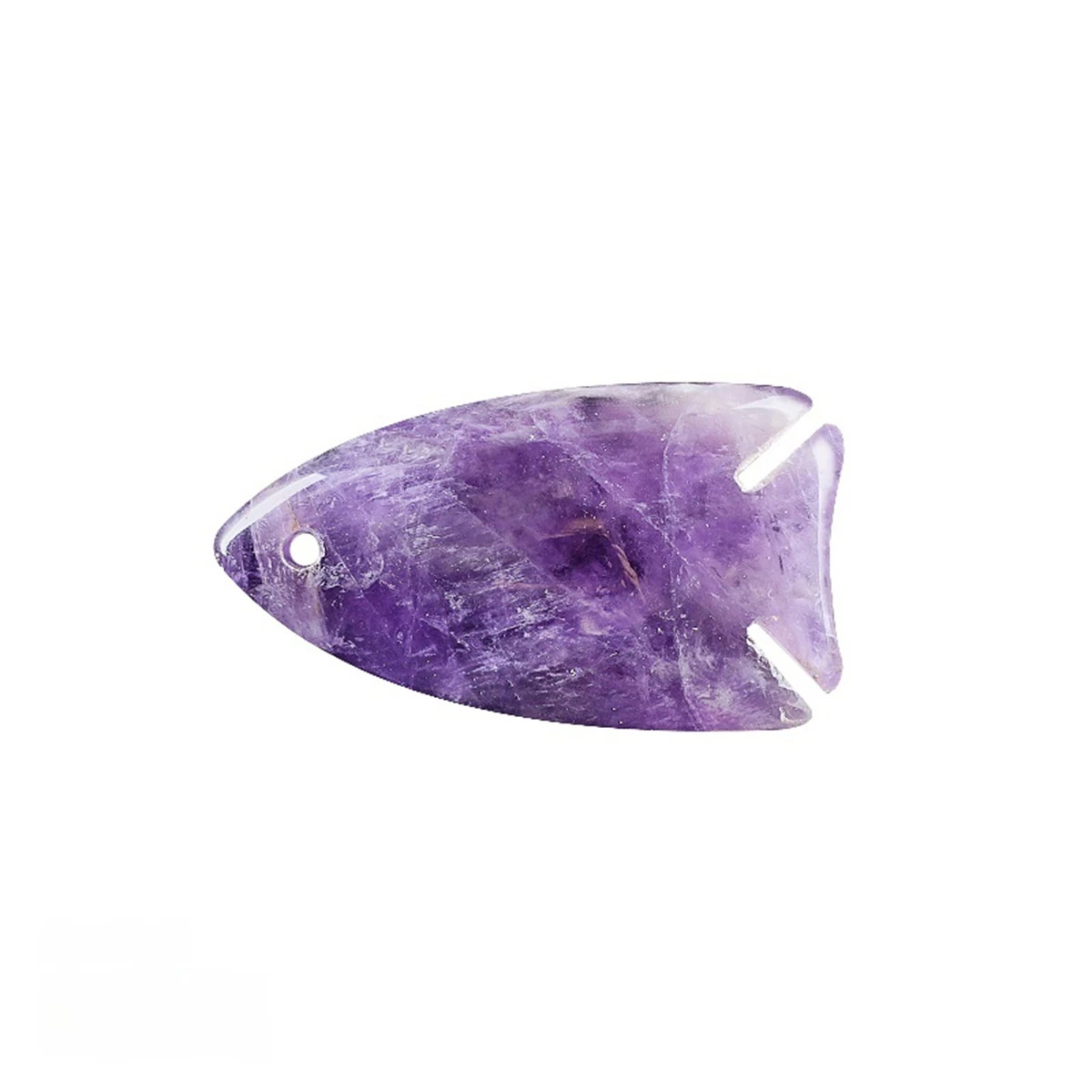 Healing Chakra Gemstone Fish Pendant for Making Jewelry Animal Charms