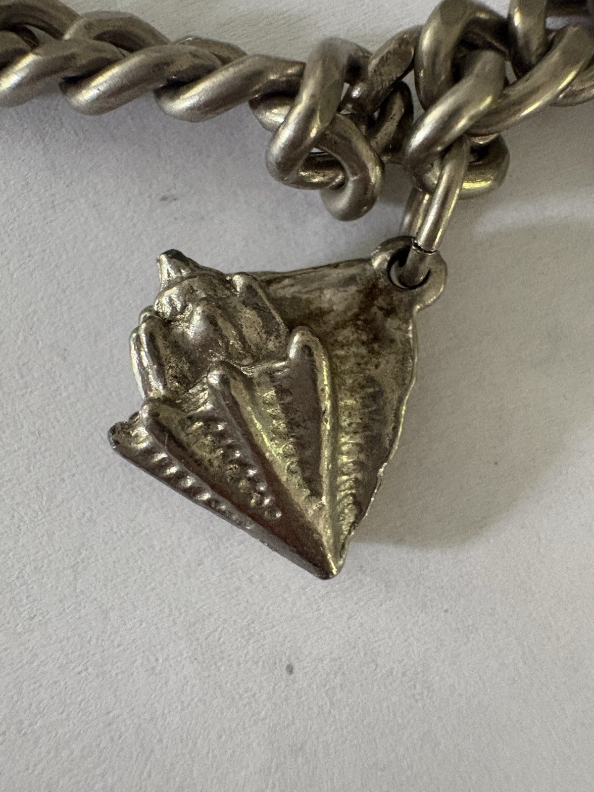 Silver Tone Beach Charm Bracelet w/ Cape Hatteras Lighthouse, Starfish, Seahorse