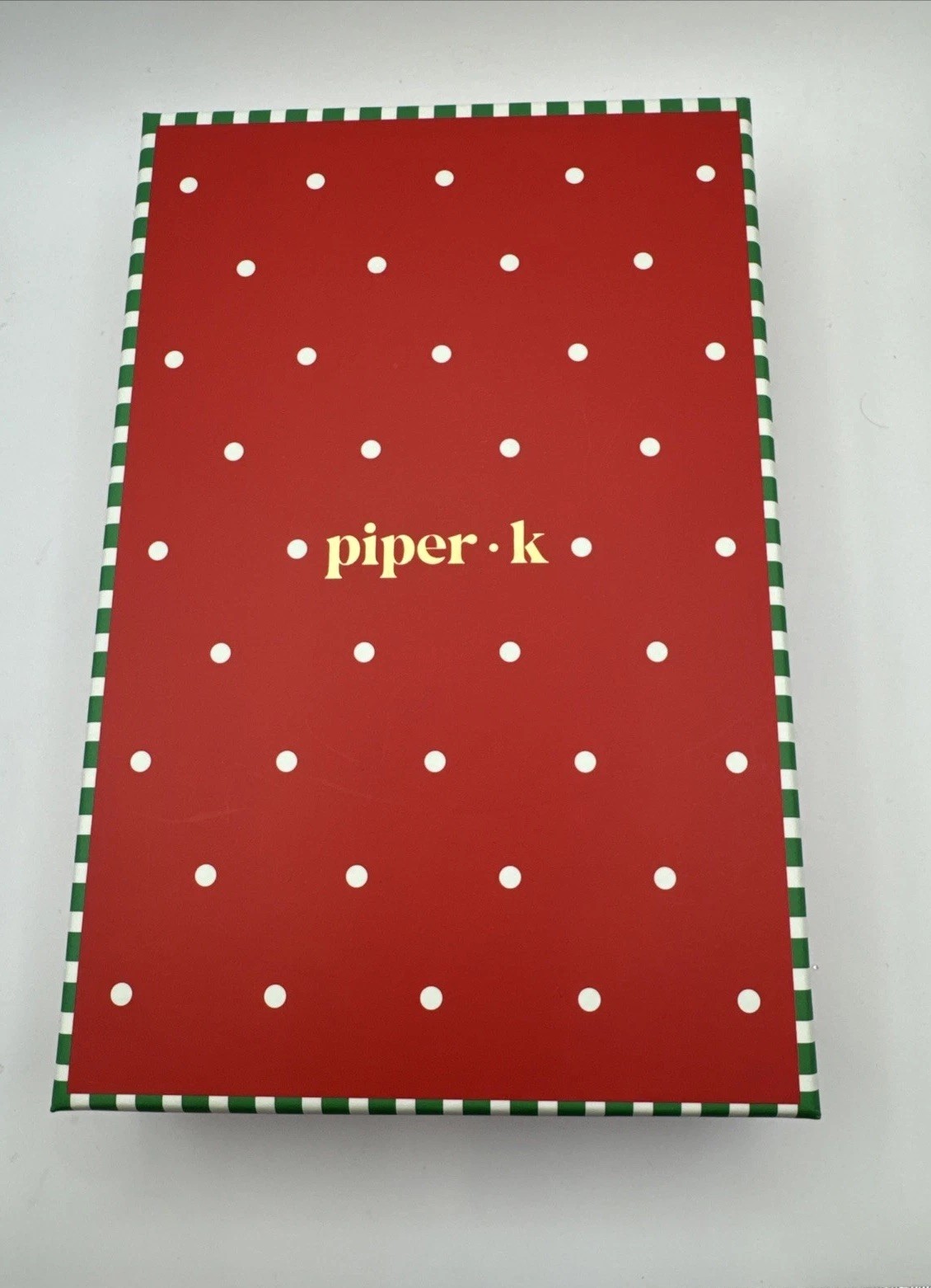 Piper K Christmas Rudolph Charm Necklace Plaid Ribbon Bows Gingerbread New
