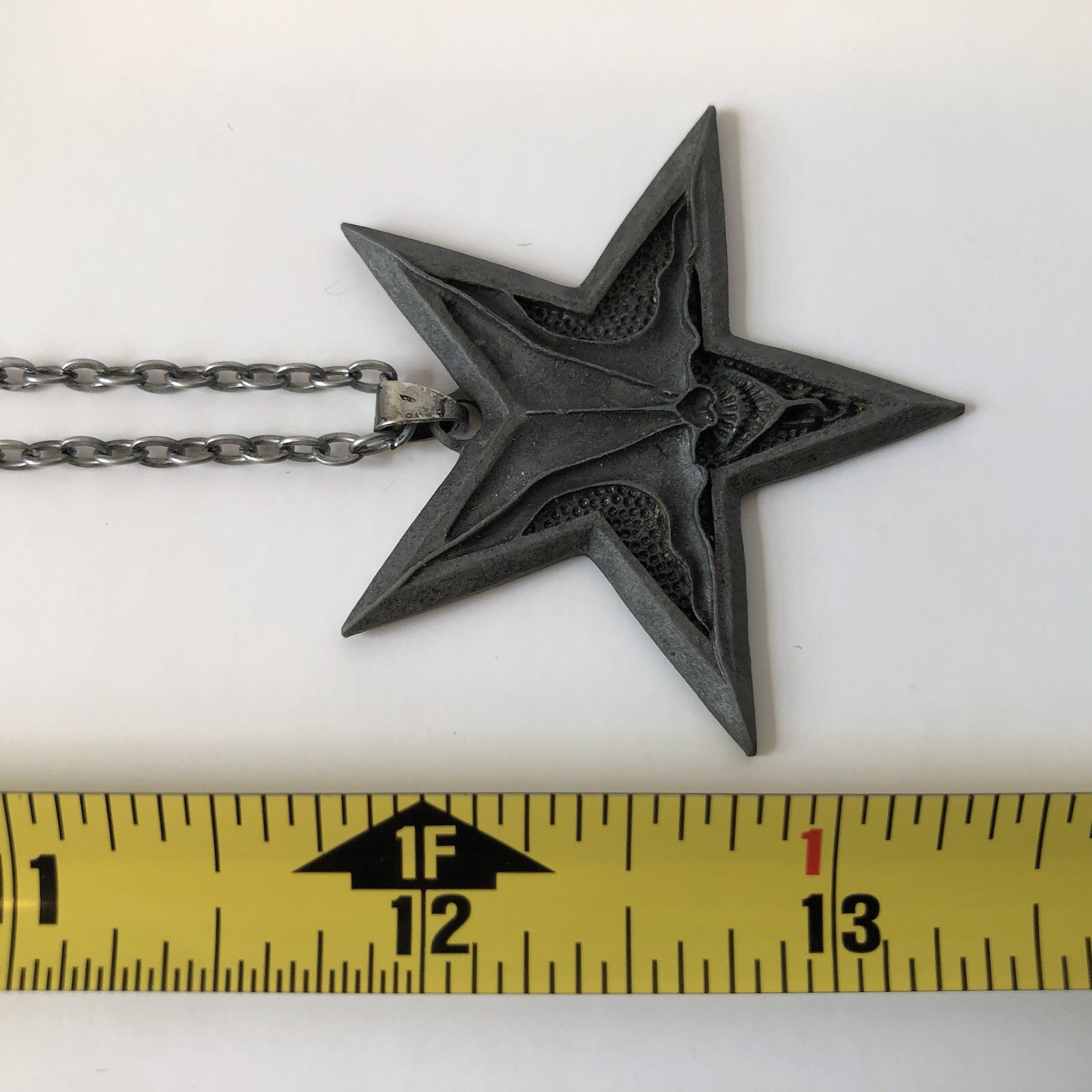 Inverted Pentagram Demon Necklace Pendant Morning Star Gothic Jewelry Devil NEW