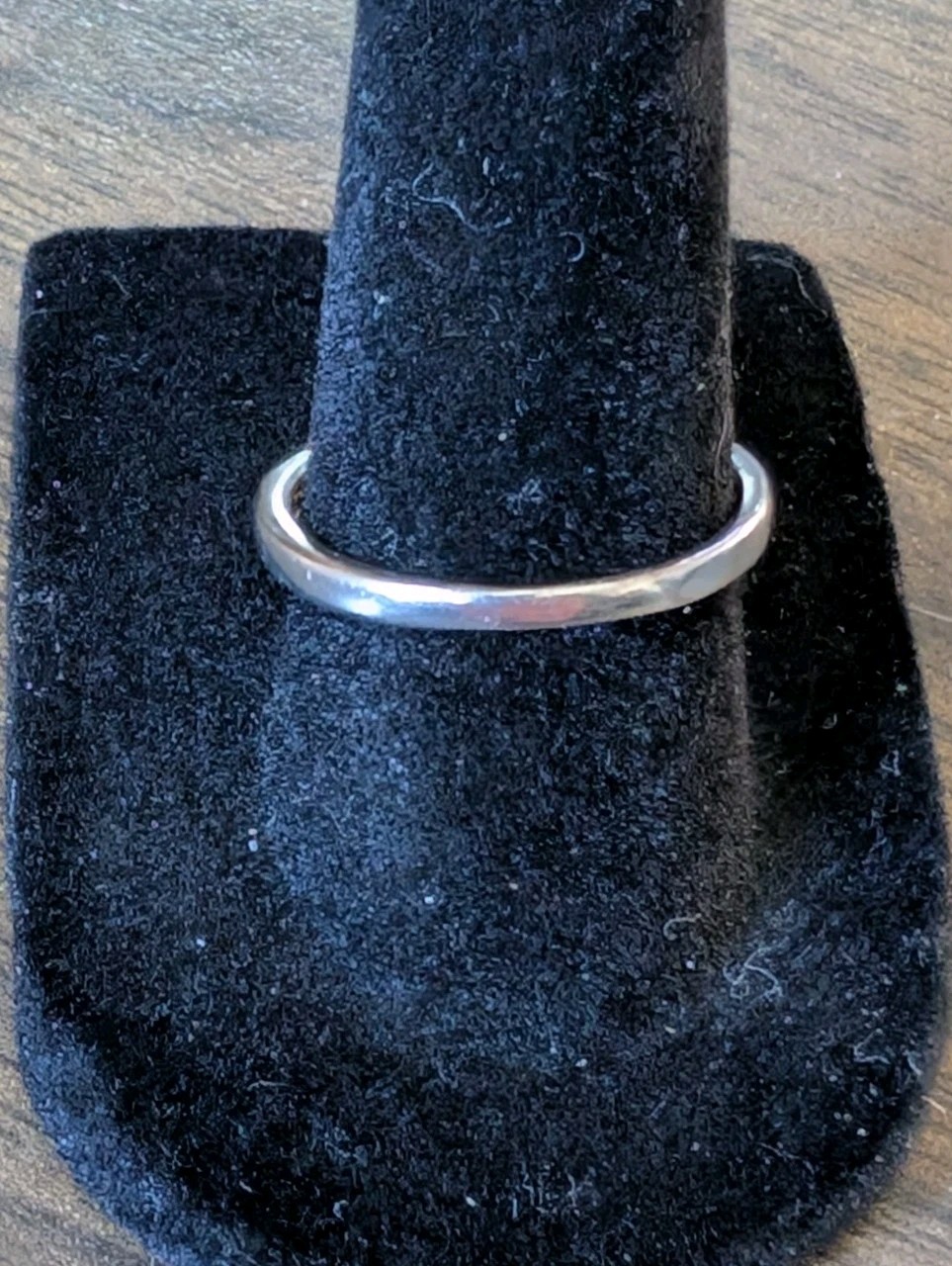 Sterling Silver CZ Solitaire Ring, Size 7.75, 1.7 Grams, Pre-owned