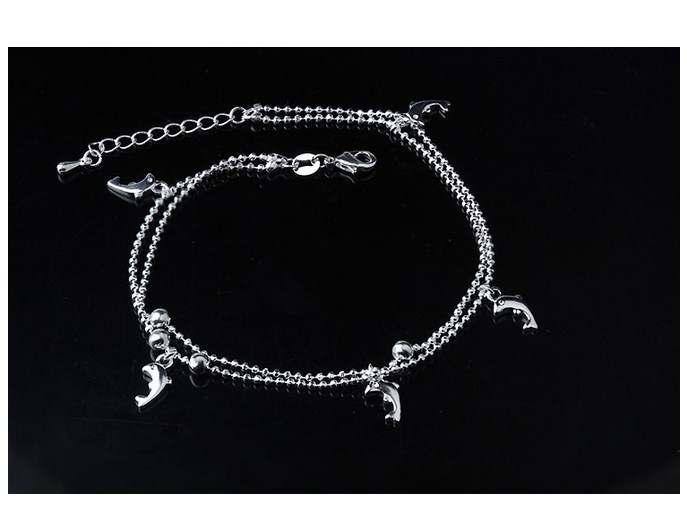 ADJUSTABLE Anklet Bracelet Barefoot Sandal Beach Foot Heart Dolphin Mickey gift