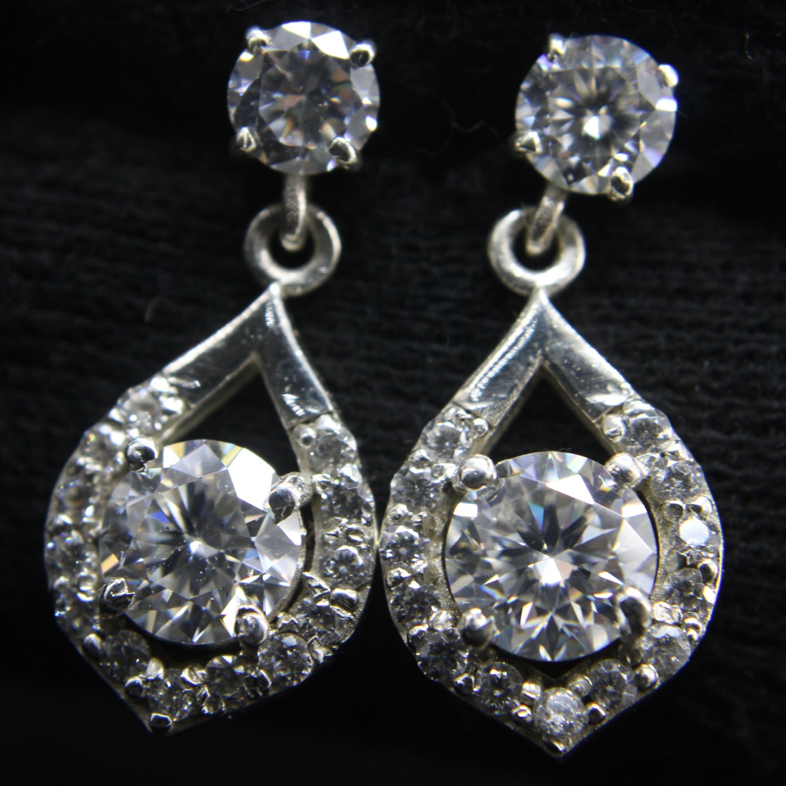 4 Ct Studds Earrings Lab Griown Diamond ValentineDay Gift for Her In Silver 925