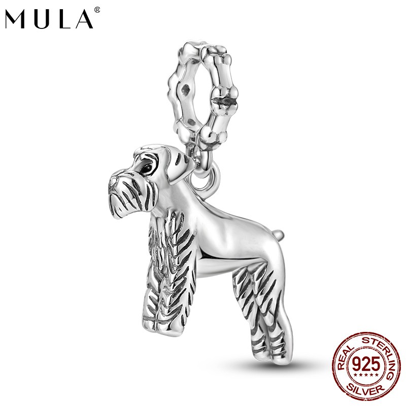 MULA European 925 Silver DIY Charm Pet Dog Dangle For Women Bracelet Necklace