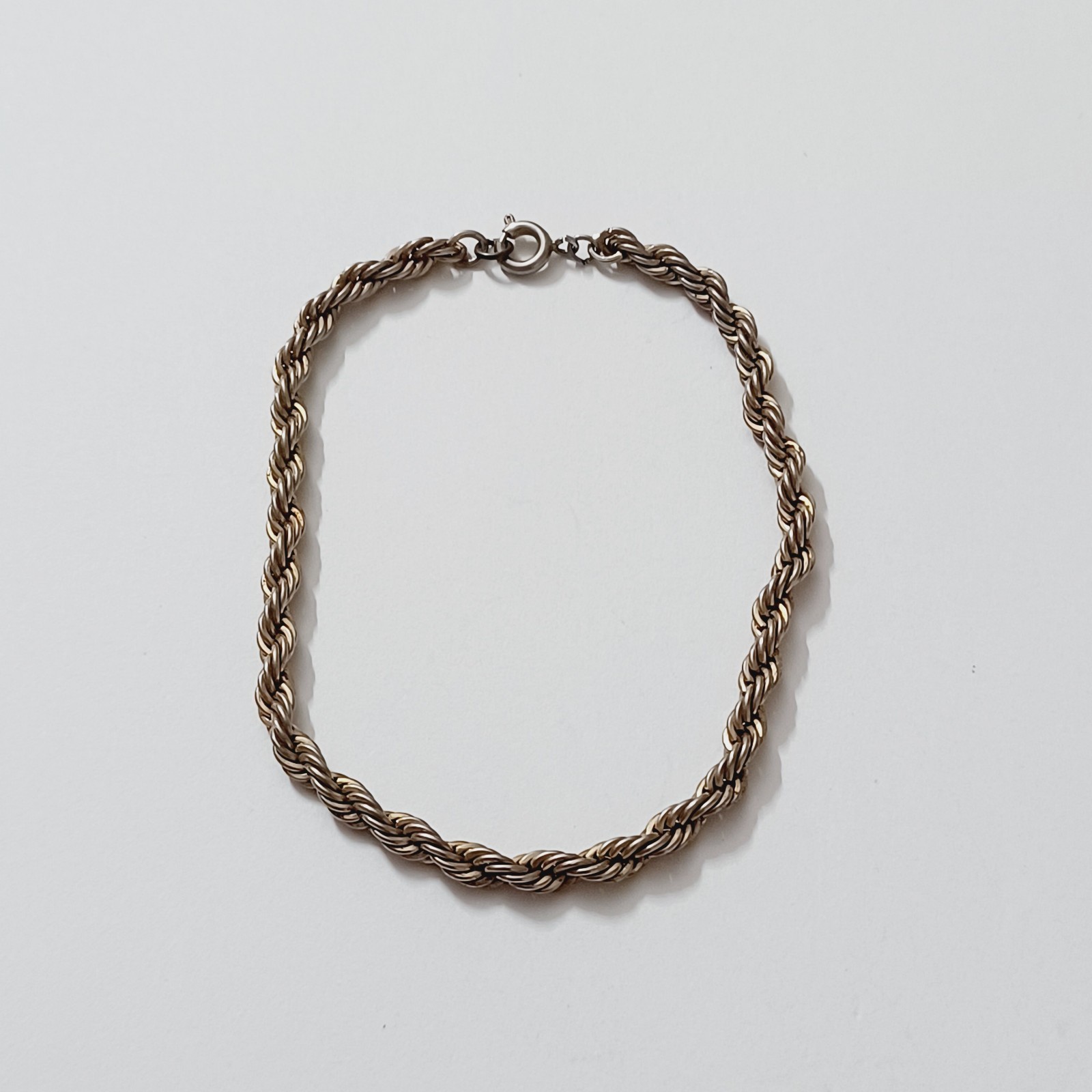Twisted Rope Chain Bracelet 8 inches