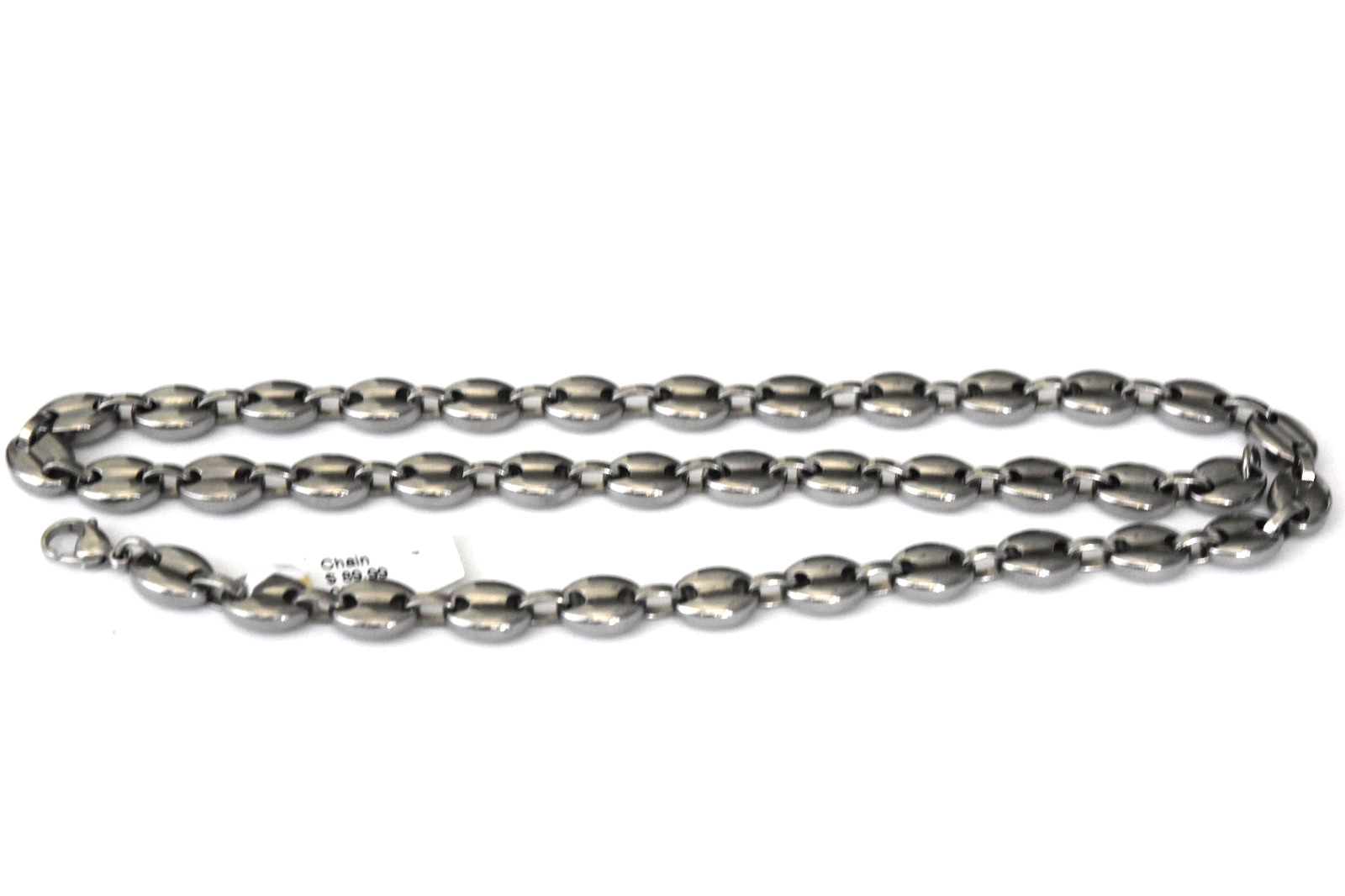 Men’s Stainless Steel Mixed Metal 9.3mm 24″ Chain Necklace Bracelet Set
