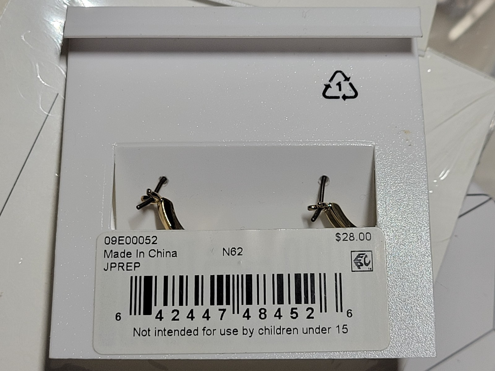 Karl Lagerfeld Paris Extra-Small Pavé Hoop Earrings, 0.35″ (2022) Brand New USA