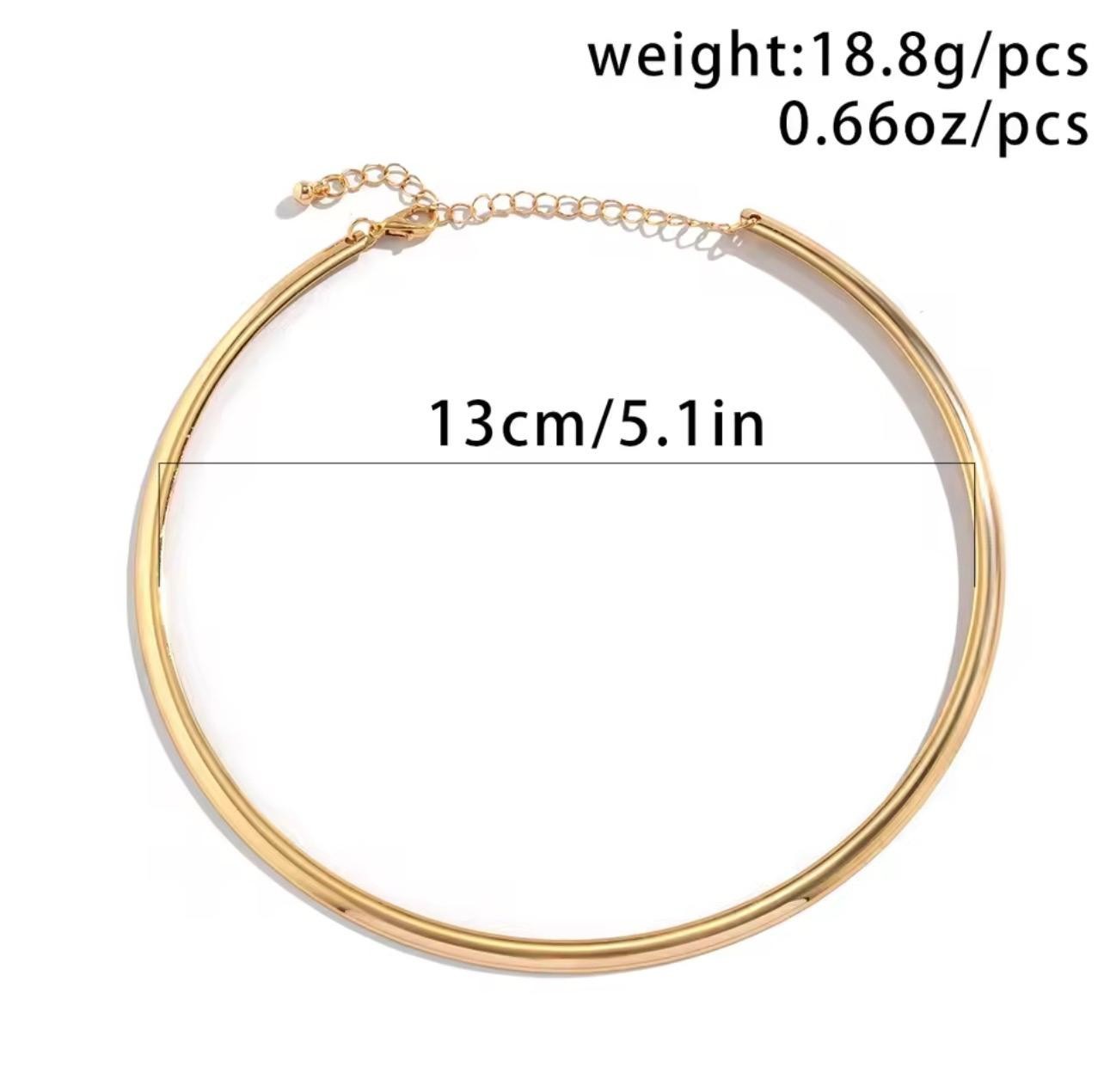 Open Collar Necklace Chunky Fashion Elegant Modern