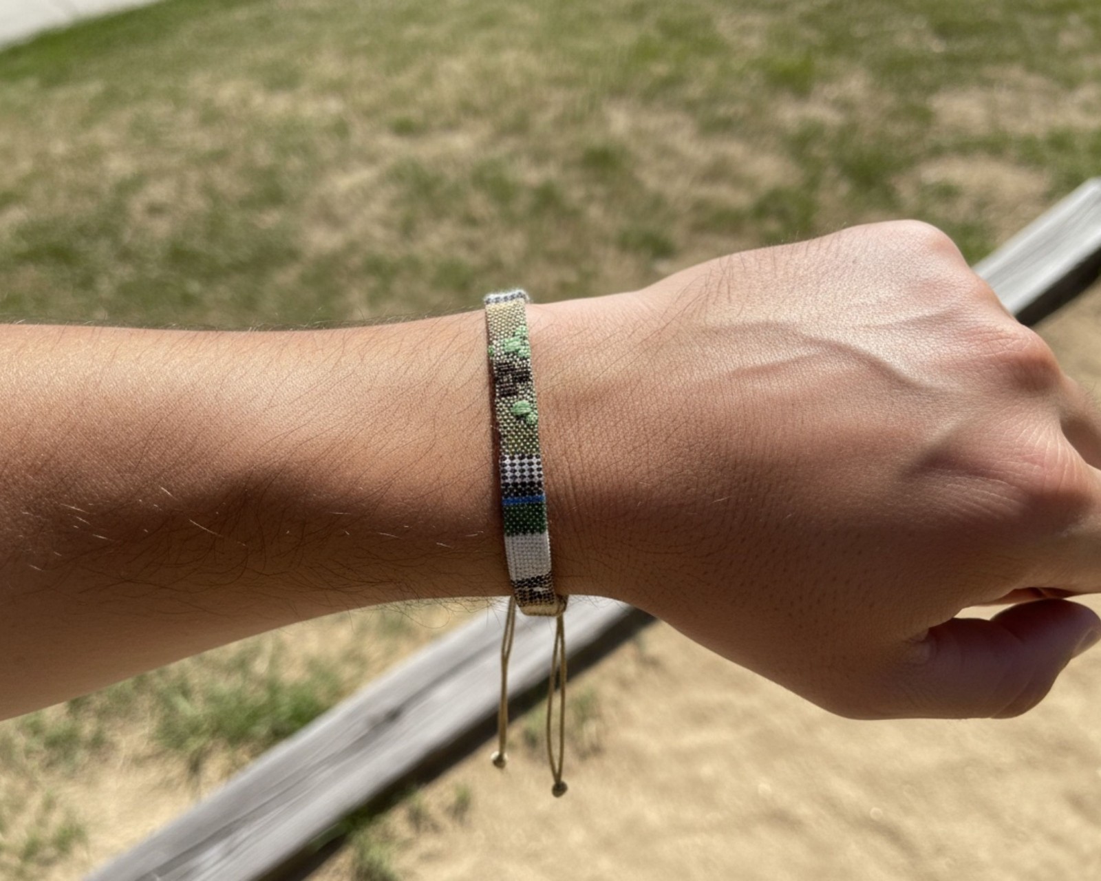 Handmade Surfer Bracelet, Adjustable Boho Woven Cord Gift Unisex, Waterproof