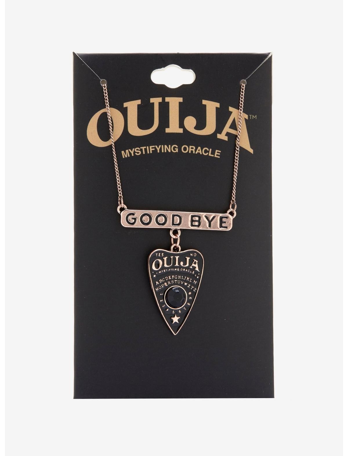 Ouija Goodbye Bar Planchett Mystifying Oracle Necklace Pyschic Jewelry