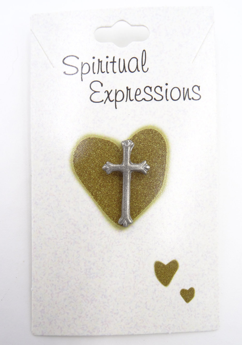 New Spiritual Expressions Ornate Cross Lapel Pin Brooch Made in USA #P10