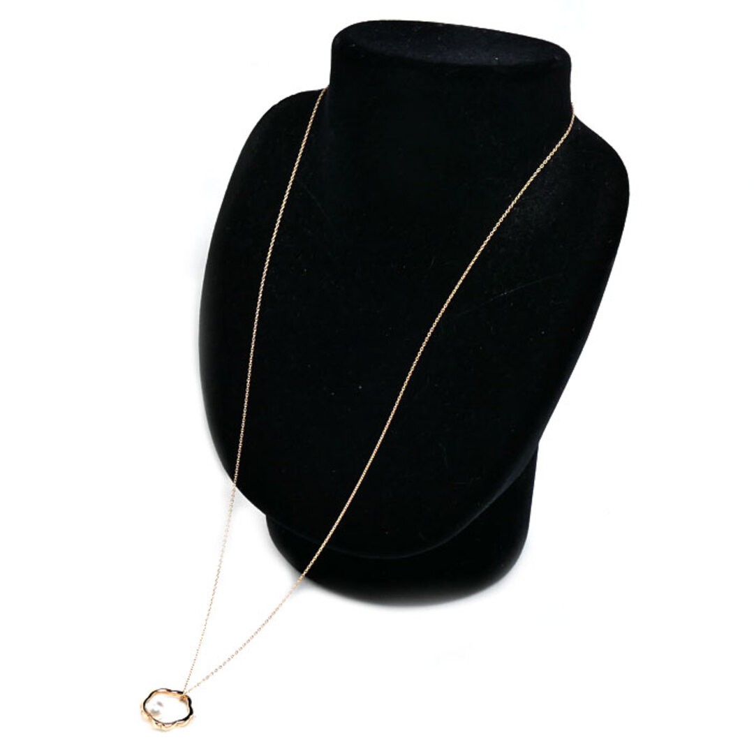 Mikimoto K18PG Pink Gold Necklace Pp-20620i Pearl About 6.5mm 5.1g Used KOER-0