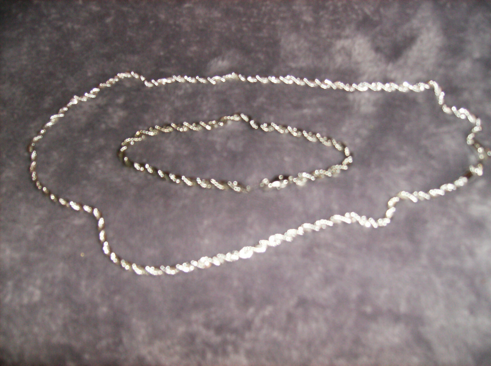SILVER PLATED 2 PC NECKLACE 19″ & BRACELET 8″ CHAIN NEW #GP26