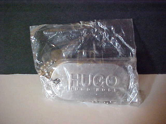 Vintage Hugo Boss Men Fragrance Dogtag + Don’t Imitate Innovate Dog Tag Necklace