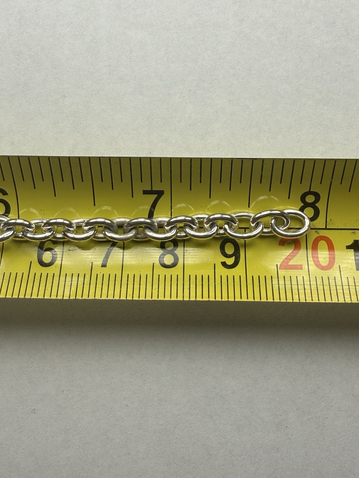 Authentic Pandora Sterling Engravable ID TAG Cable Link 7.8” Bracelet 11.7g