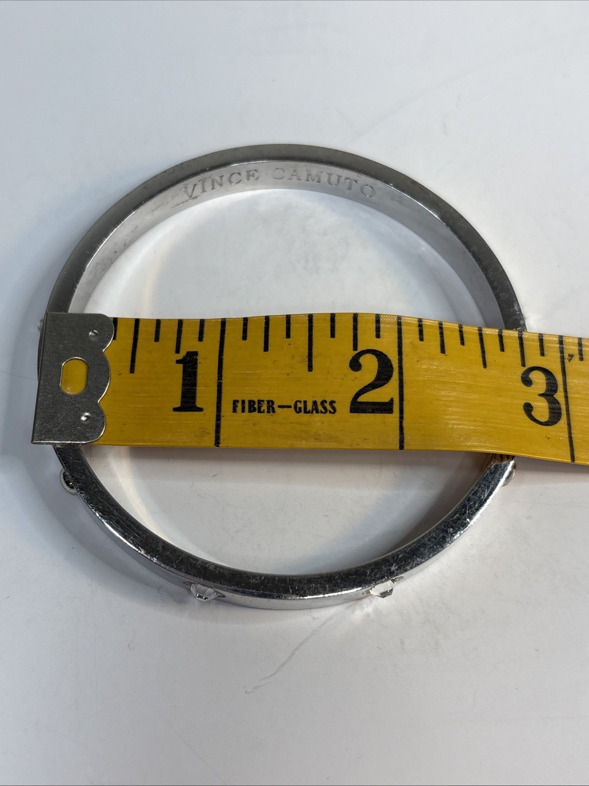Round Silver Tone Bangle Bracelet Vince Camuto