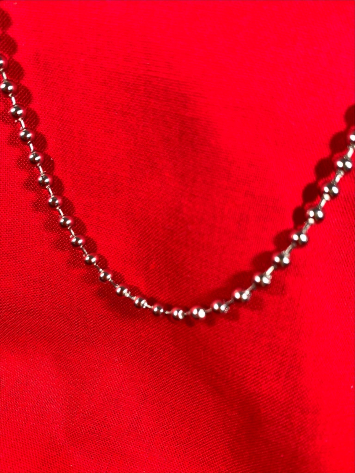84″ 4mm STAINLESS STEEL SILVER BALL CHAIN WITH A LOBSTER CLAW CLASP USA SELLER