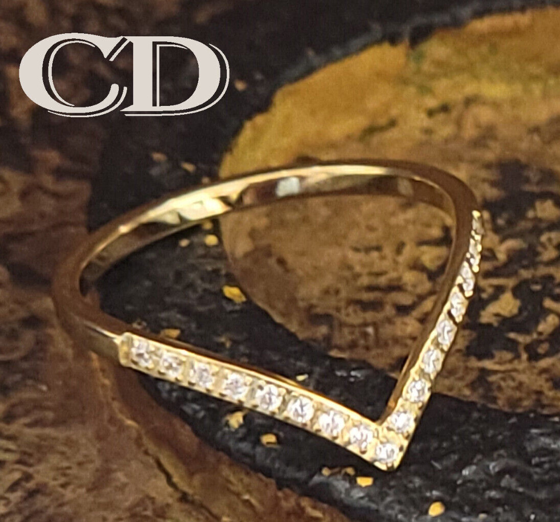 Women’s Gold Dainty Chevron Promise Ring – Promise Ring For Girls