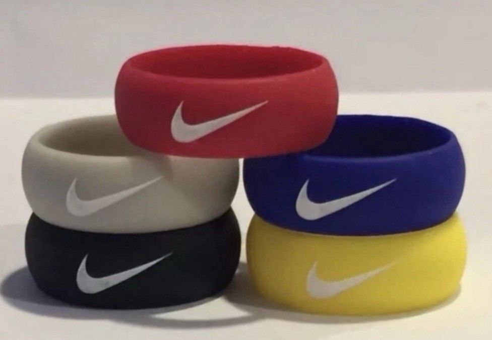 Mens Silicone 5 Ring Set Wedding Engagement Gym Sport – Men’s Size 11