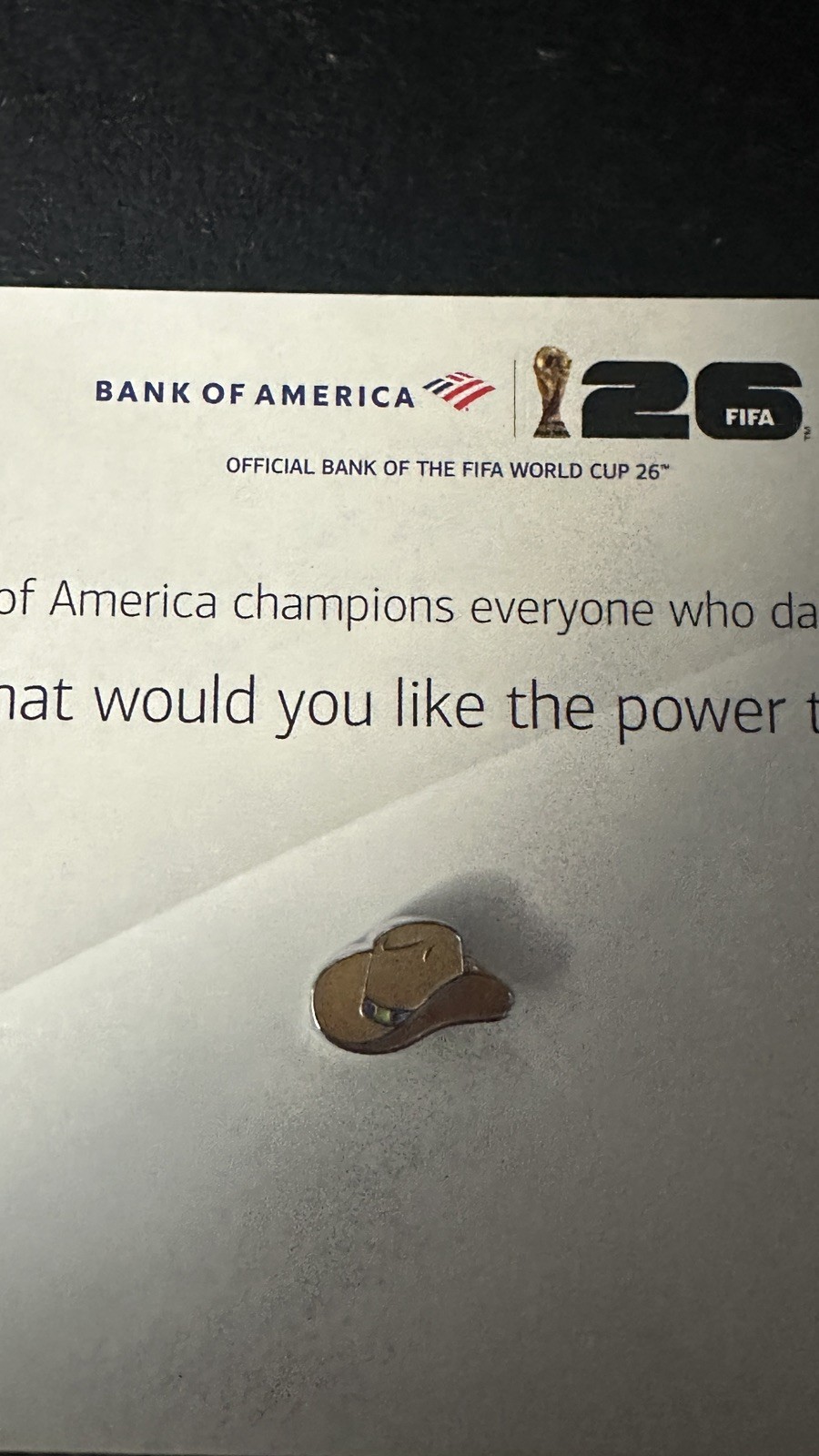 FIFA World Cup Dallas Bracelet Charm Cowboy Hat