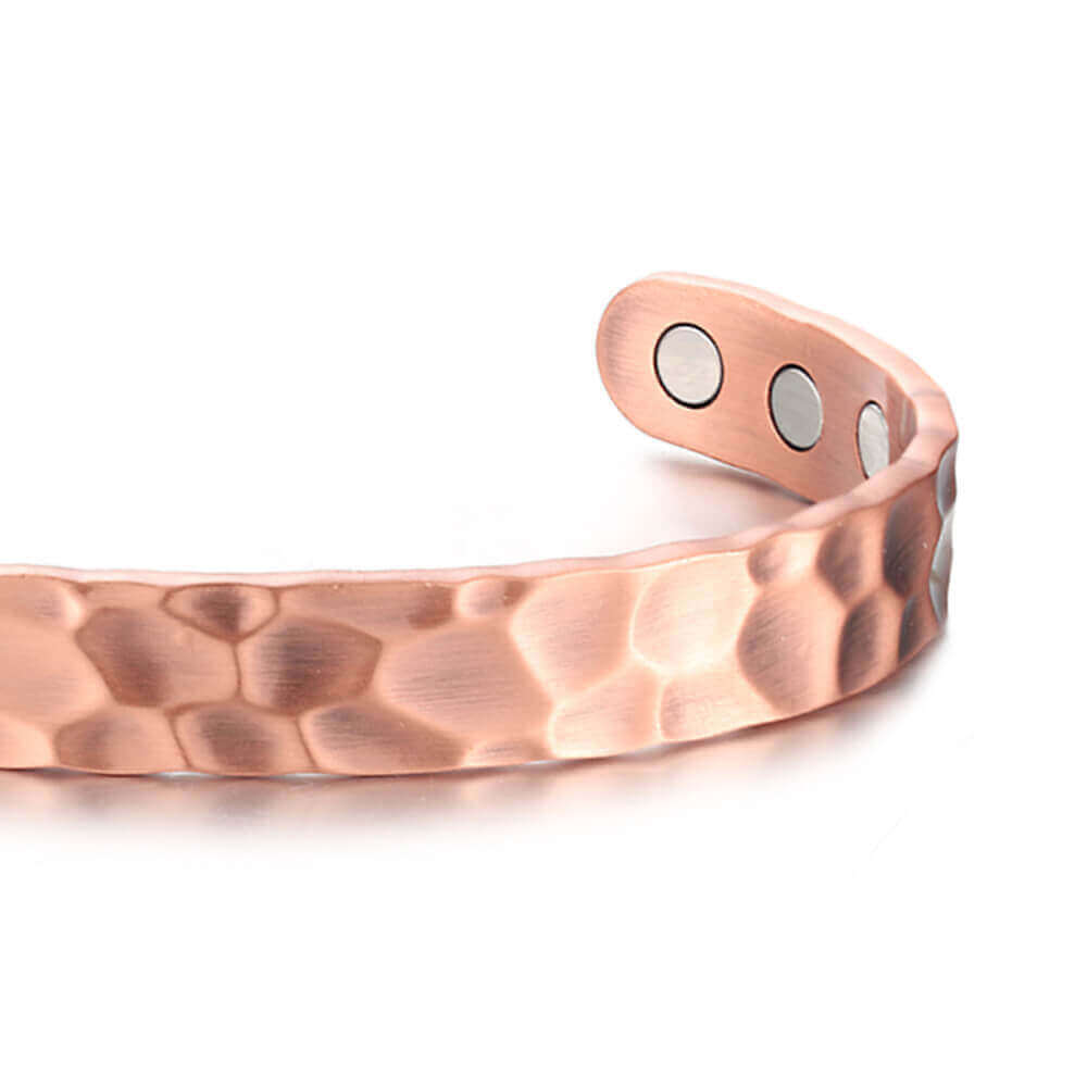 Hammered Copper Magnetic Bracelet magnet Balance Energy Power Calm Joy Arthritis