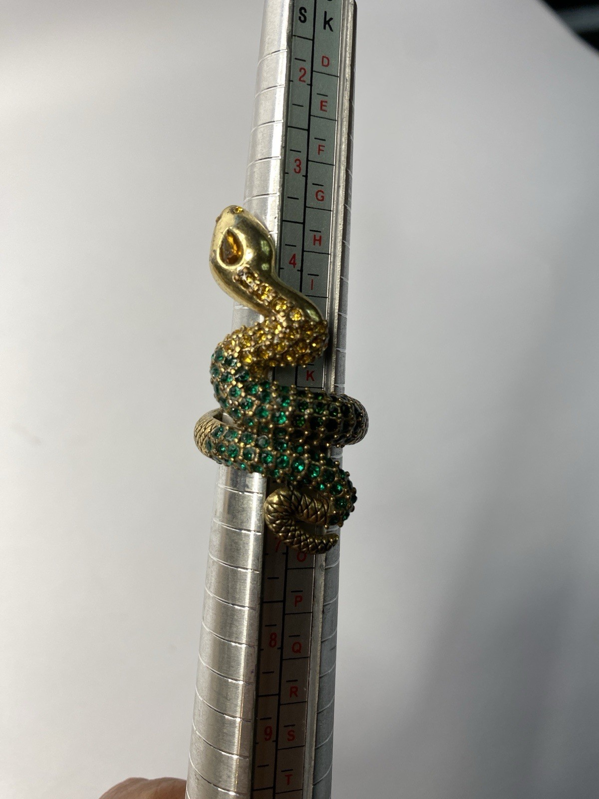Eclectic Statement Snake Ring! Lucky Brand Size 6, 2 inches long!