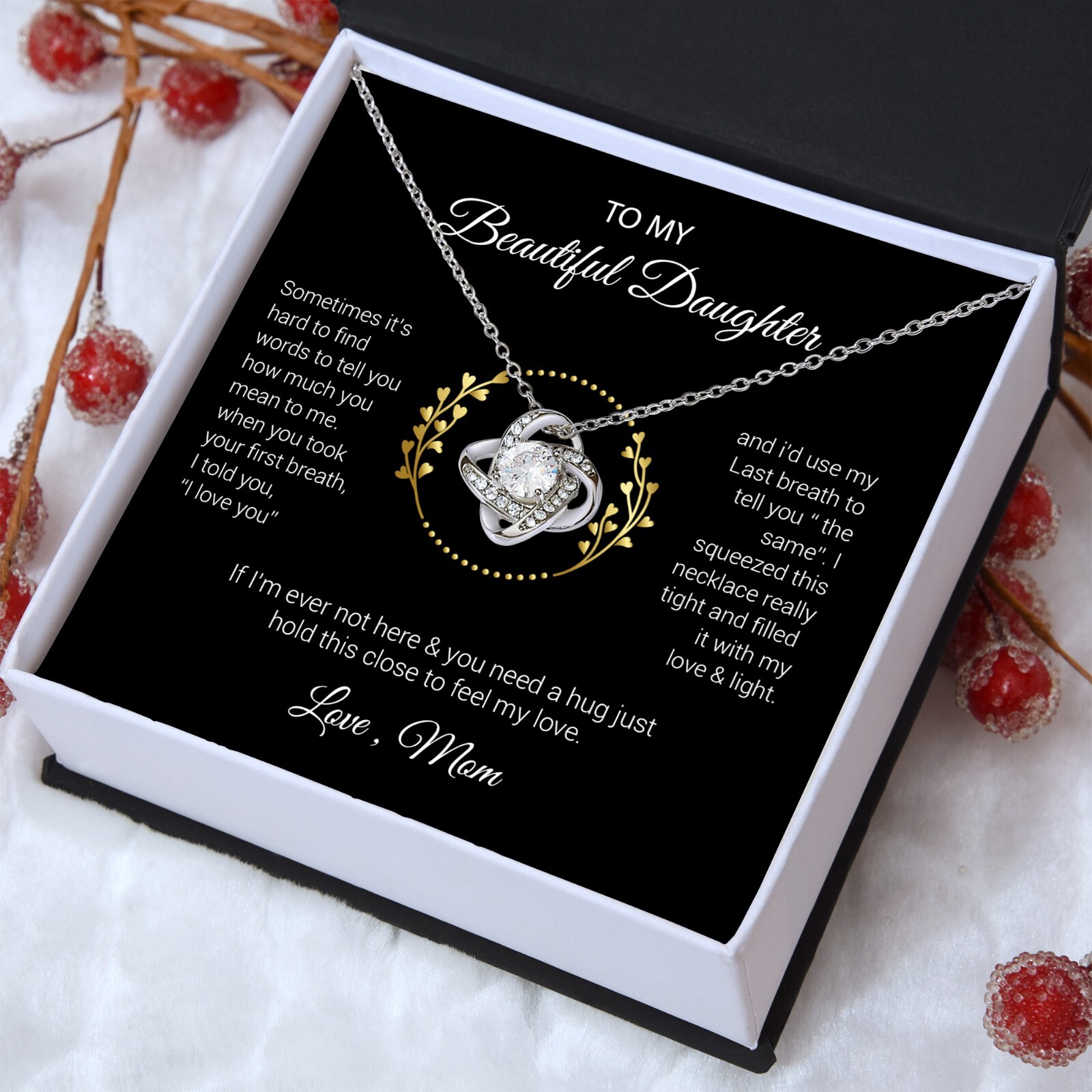 To My Beautiful Daughter Gift For Daughter From Mom, Daughters Birthday