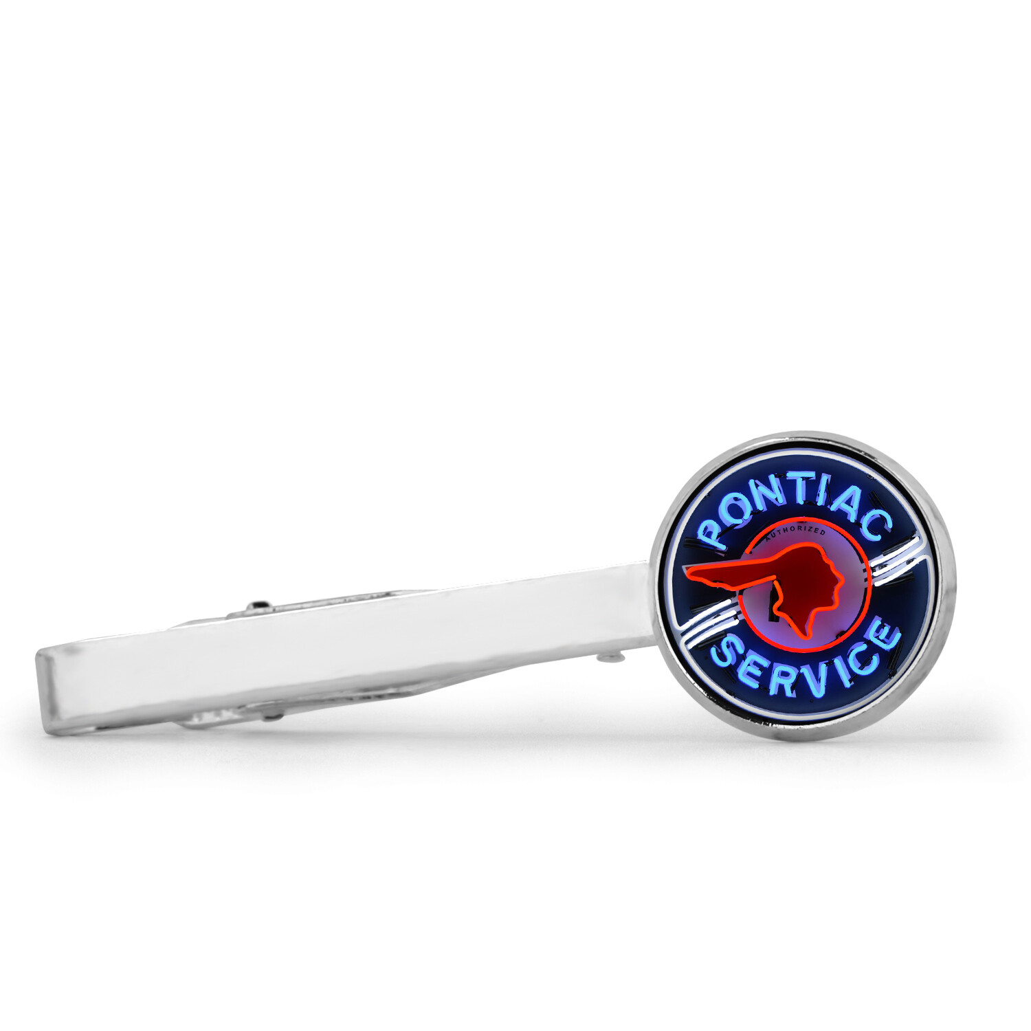 Pontiac Service Neon Sign Key Ring Necklace Cufflinks Tie Clip Ring Earrings