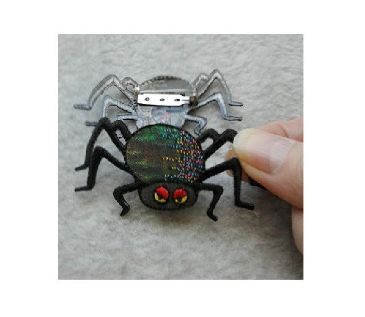 Spider – Black – Insect – Halloween – Pin Brooch – Jewlery