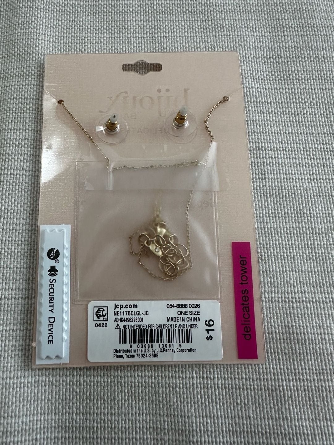 Bijoux Bar Libra Constellation Necklace and Stud Earrings Set
