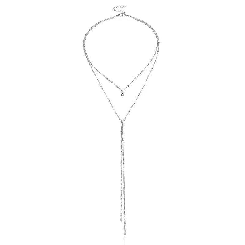 Bohemia Gold Tassel Sequins Necklace Women 2026 Trendy Fashion Jewelry