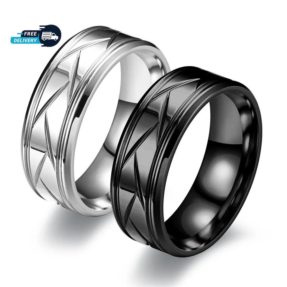 Silver Stainless Steel Ring Comfort Fit Plain Wedding Band For Men Women