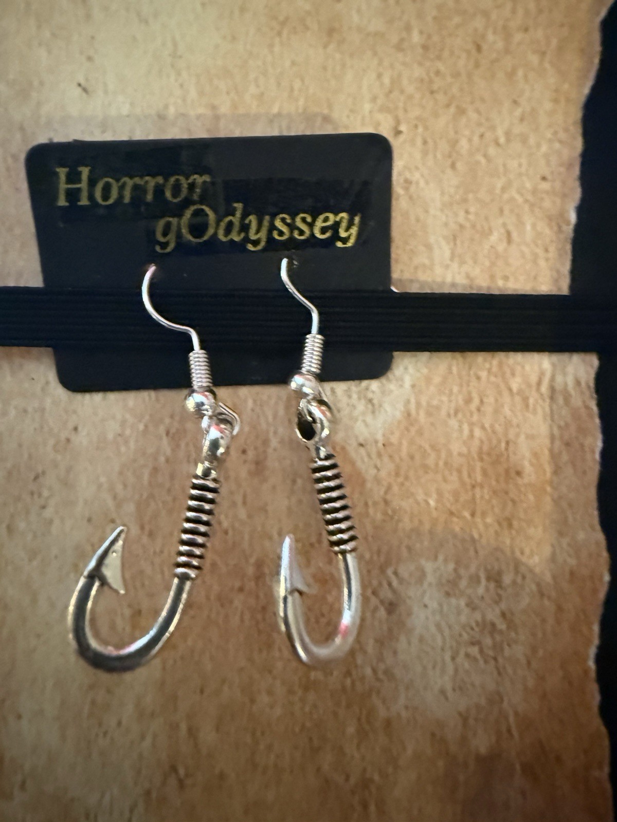 Horror gOdyssey Fish Hook Earrings Goth Horror Punk Alternative Jewelry New NWT