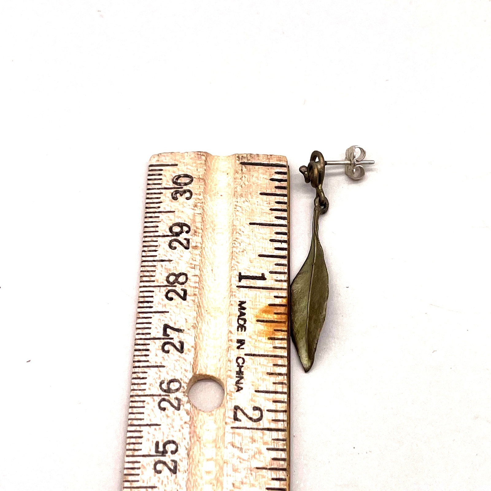Dangle Drop Leaf Earrings Nature Autumn Artisan Boho Summer Travel Vacation