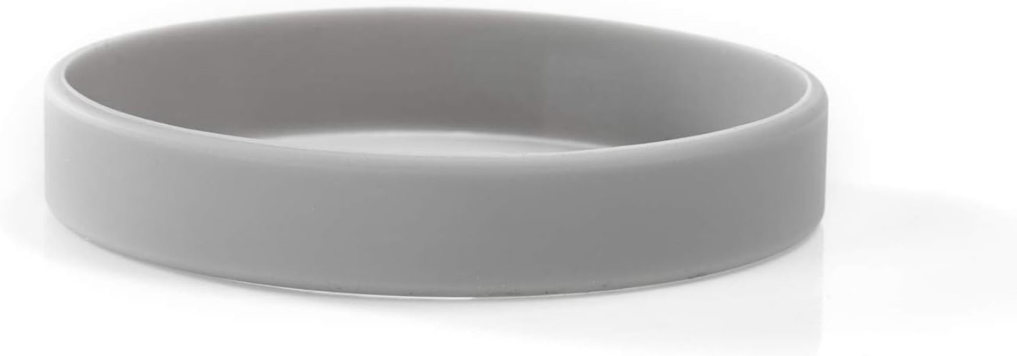 Wholesale 12/pcs Blank Color Silicone Bracelets Silicone Wristbands Rubber br…