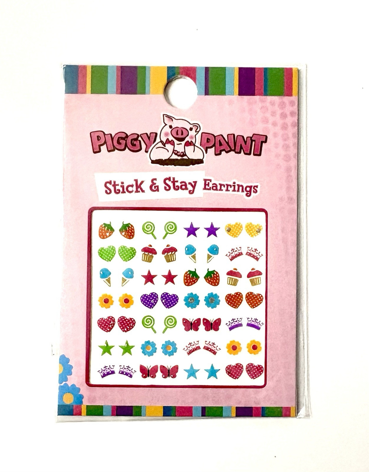 Piggy Paint Stick & Stay Earrings – Sticker Adhesive Earrings