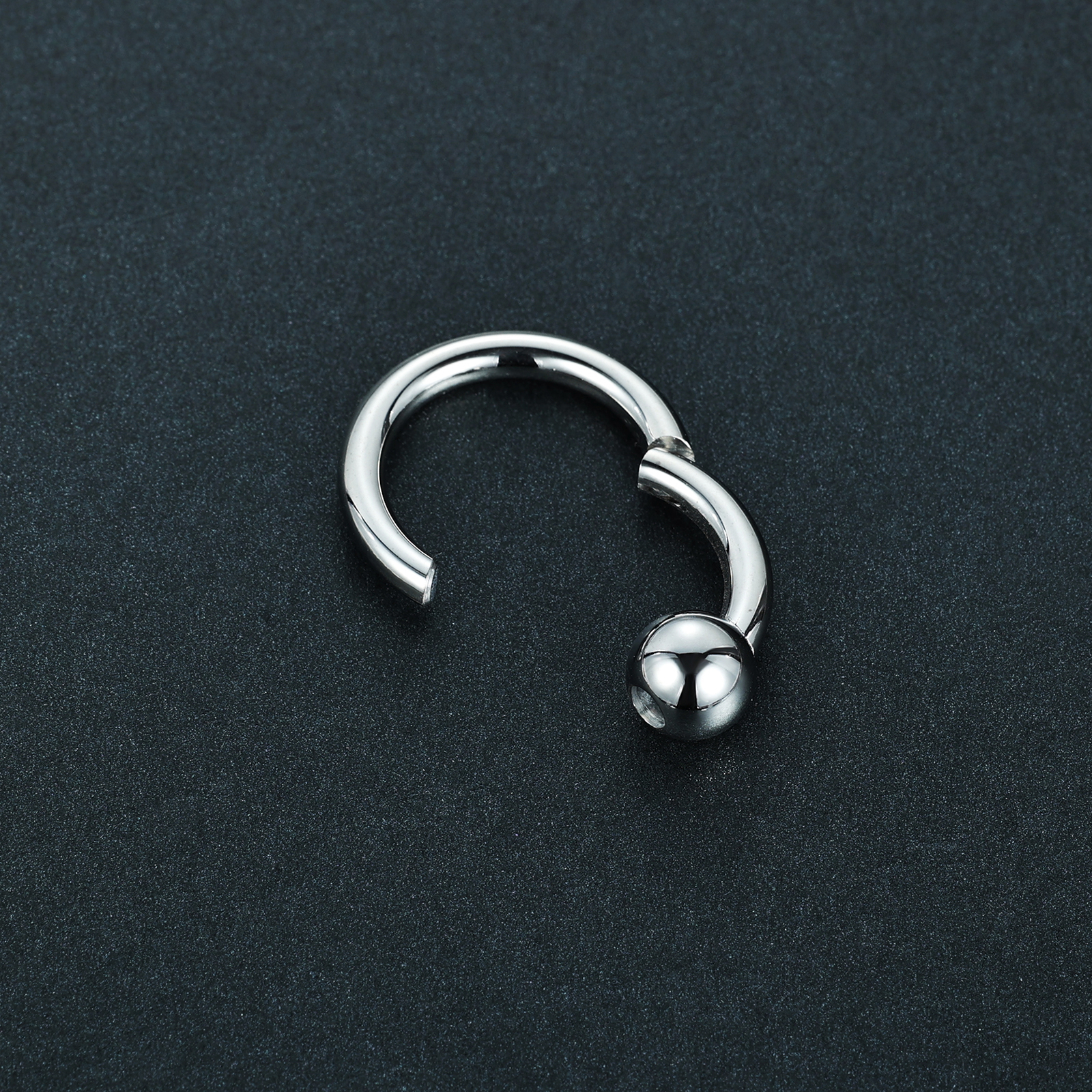 1 Pc Stainless Steel Hoop Earring Punk Large Gauge Earring Nose Piercing Jewelry