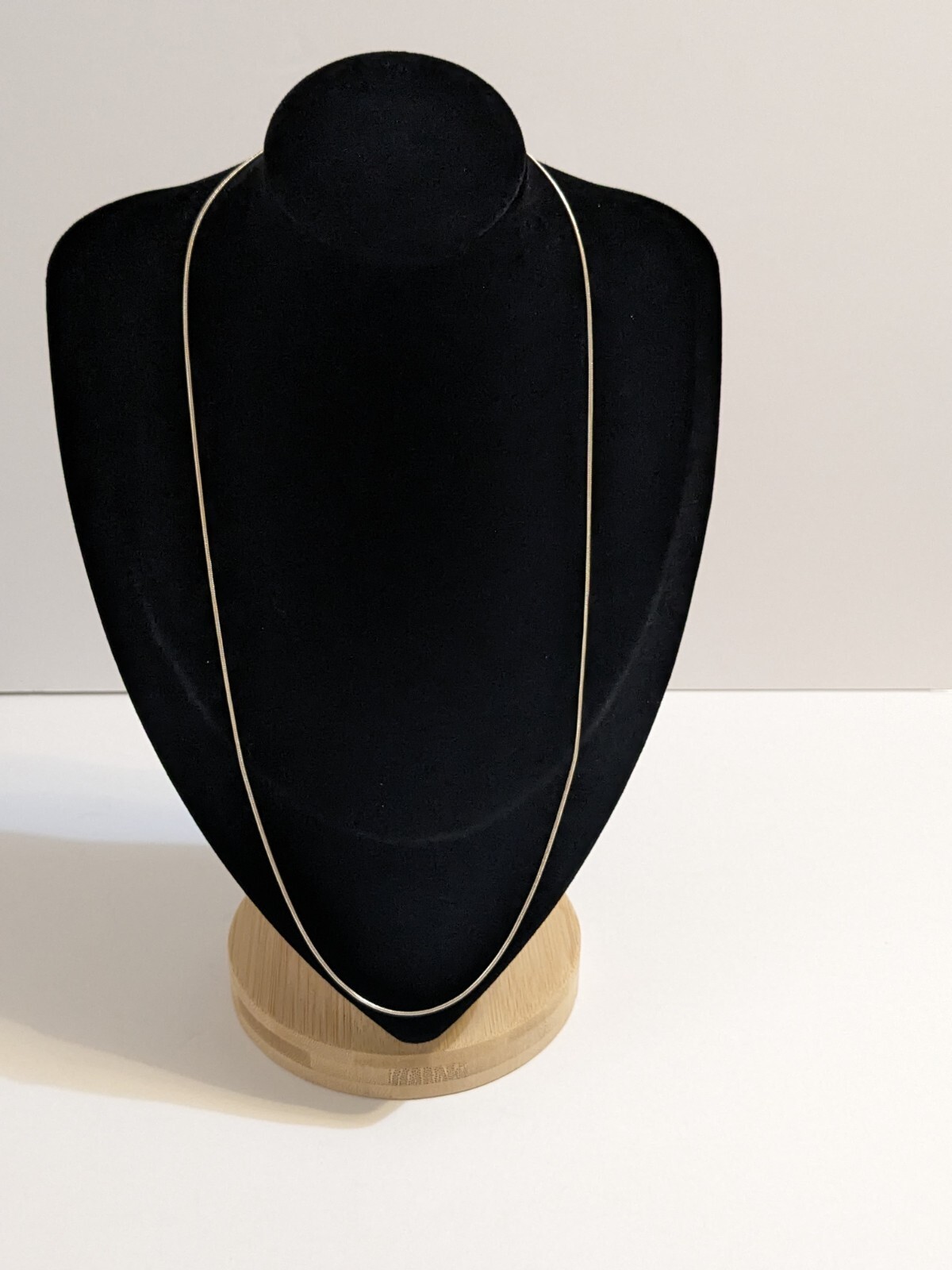 Snake Chain. Silver Tone. Minimalist. Stackable. 23″. Lobster Clasp. Versatile