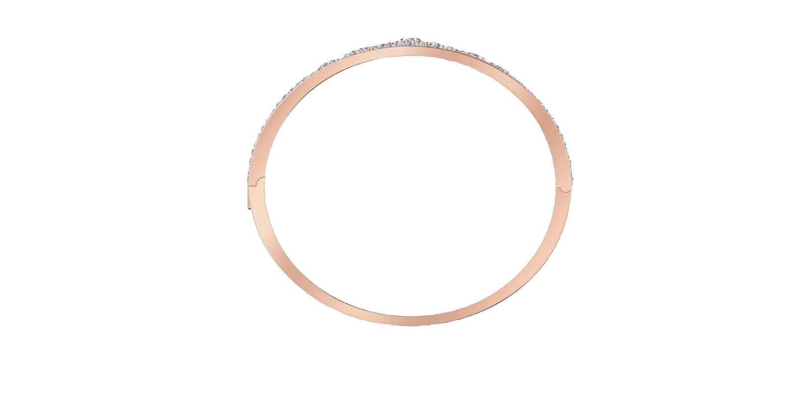 Swarovski Precisely Cuff White, Rose-Gold Tone Plated #HTF #RARE