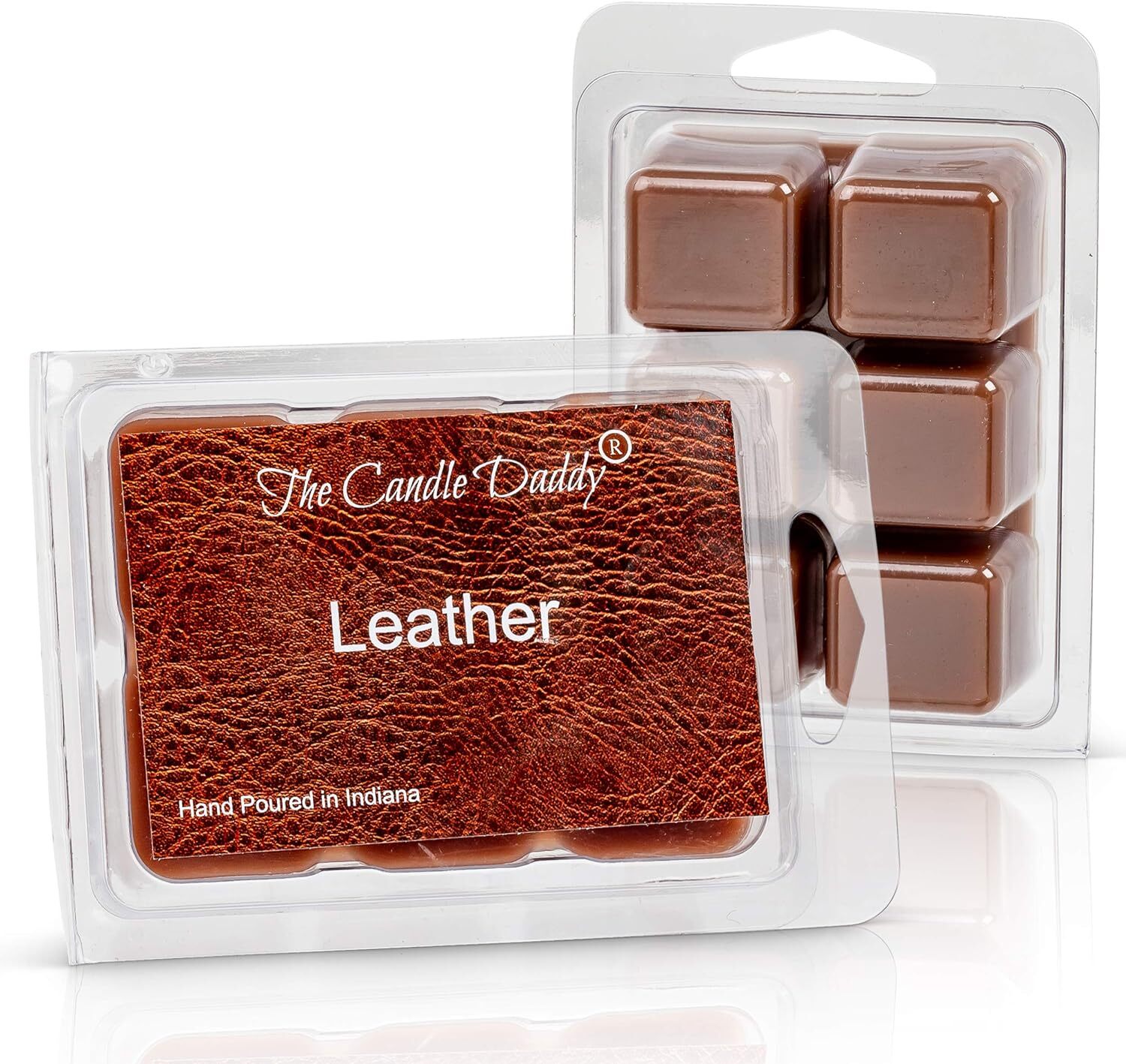 Leather – Maximum Scented Wax Cubes/Melts- 5 Packs -10 Ounces Total- 30 Cubes