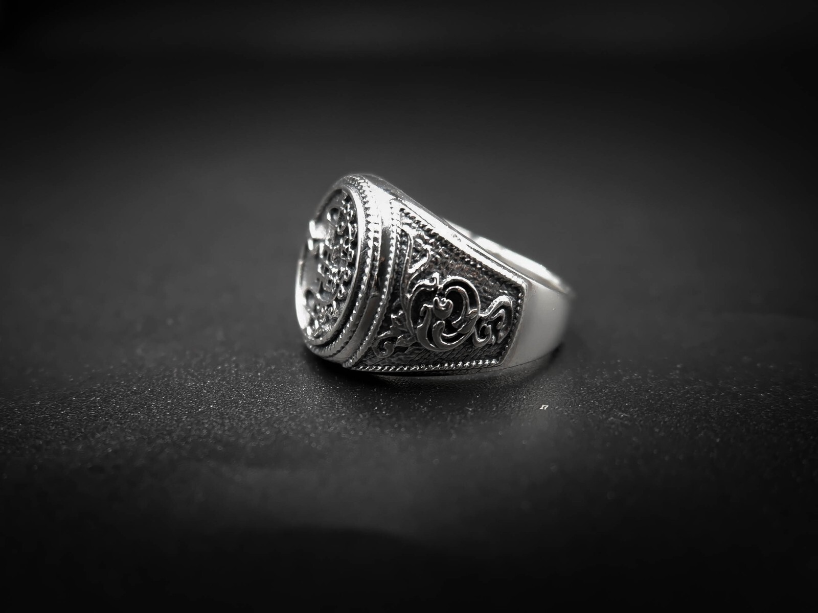 925 Sterling Silver Sigil of Asmodeus Ring Seal of Solomon Jewelry