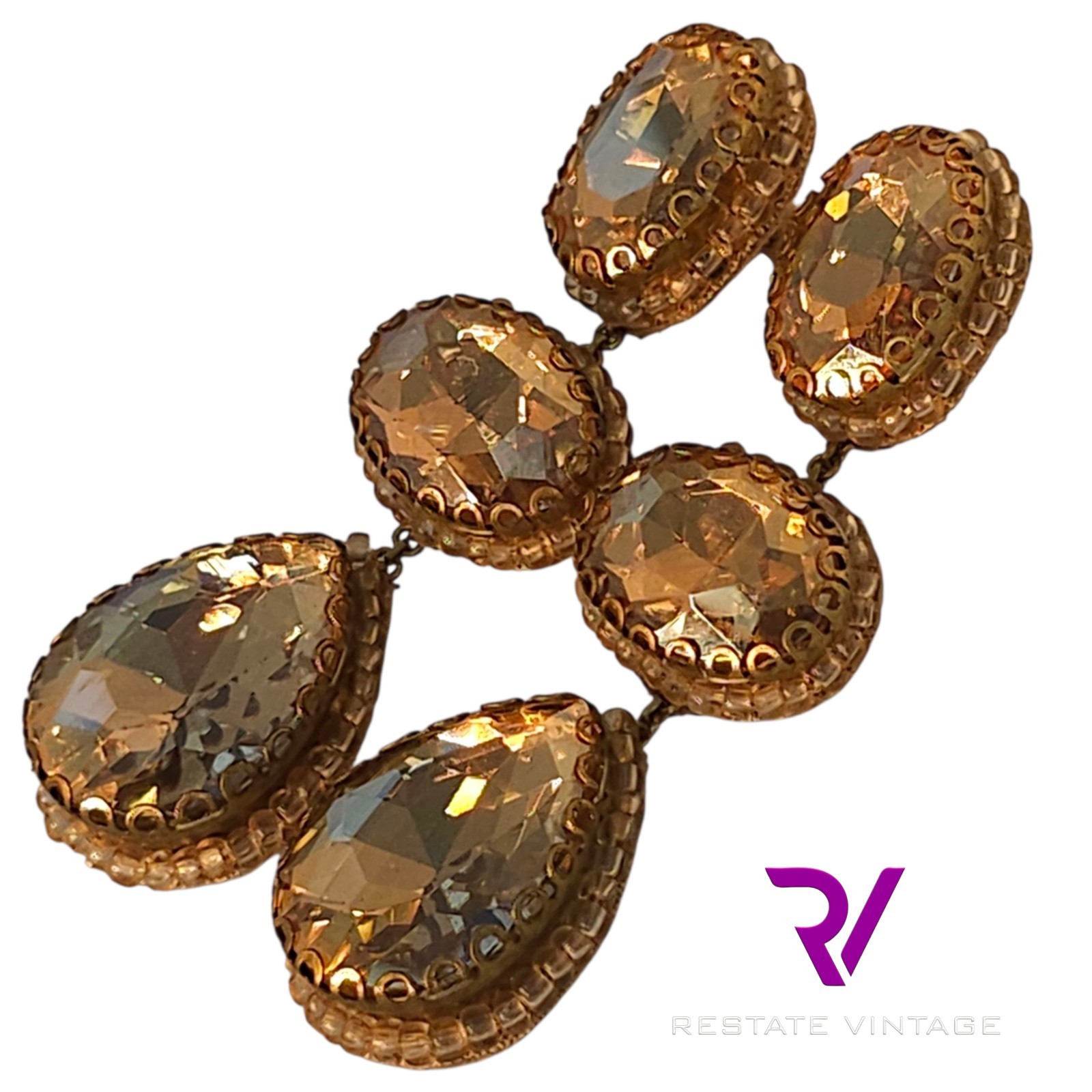 Deepa Gurnani Ariella Gold Tone Crystal Post Drop Dangle Earrings