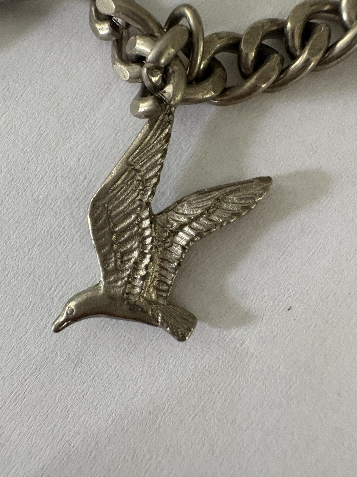 Silver Tone Beach Charm Bracelet w/ Cape Hatteras Lighthouse, Starfish, Seahorse