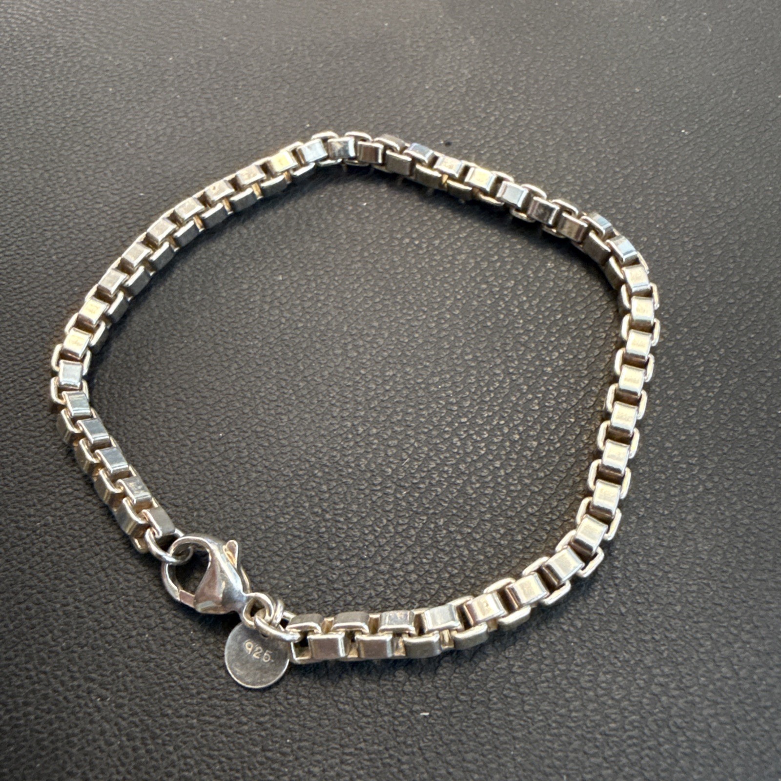 Tiffany & Co. Sterling Silver 925 Venetian Link 7” Bracelet
