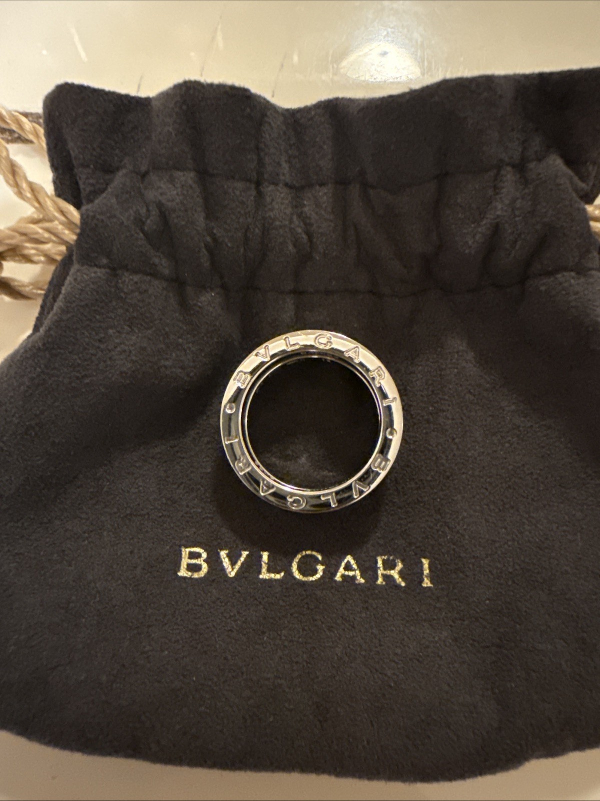 BVLGARI B.Zero1 Save the Children Ring Sterling Silver 925 Size 5 3/4 (51)