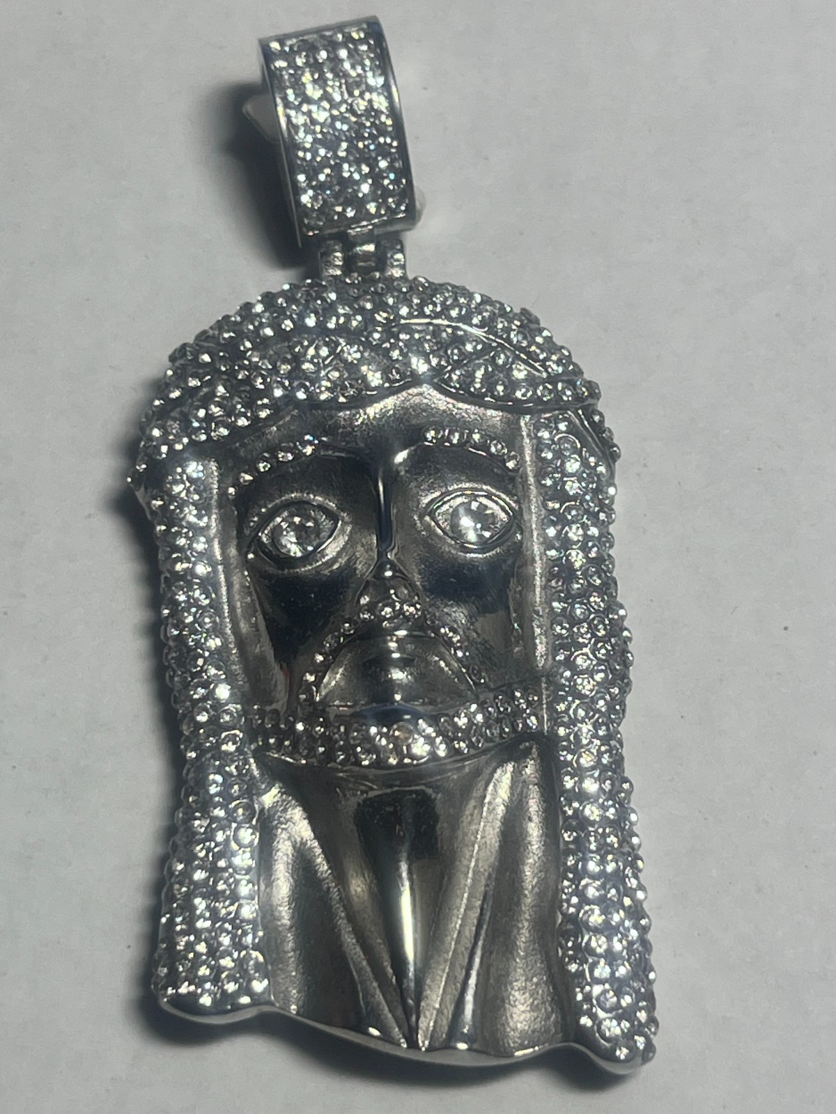 stainless steel jesus pendant,60mm
